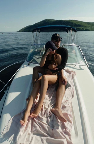 Полина Ерёменко и Олег Шепс. Фото: телеграм-канал героини материала