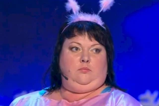 Ольга Картункова до похудения. Скриншот: КВН