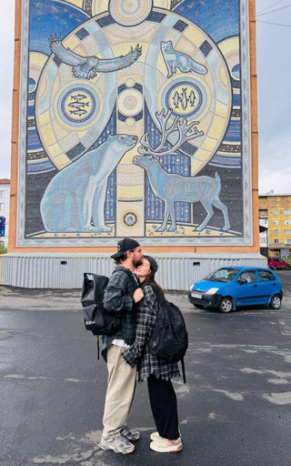 Ида Галич и Олег Ледвич. Фото: ТГ-канал GALICH_onok