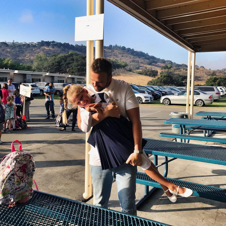 Максим Чернявский с дочерью Моникой. Фото: Instagram @max_la