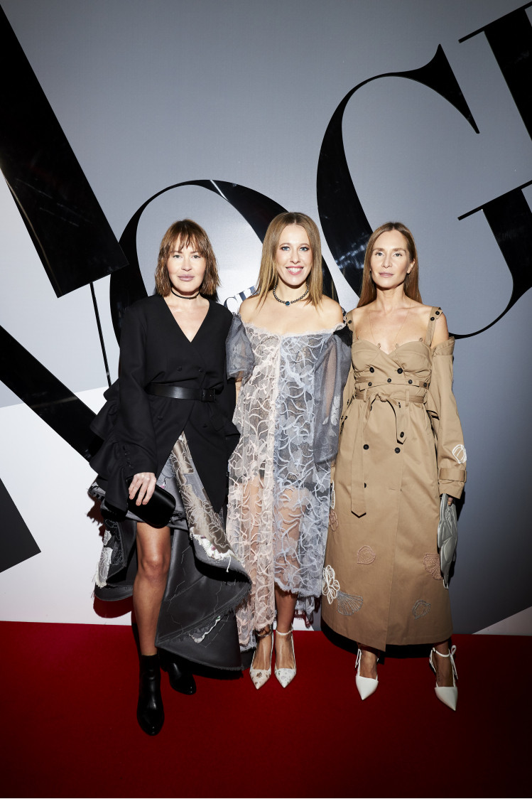 Ксения Собчак и дизайнерами Ruban. Фото: архивы пресс-служб