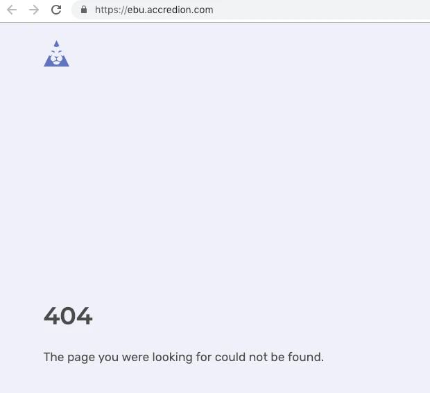 При попытке зайти в форму аккредитации, сайт «Евровидения» выдает ошибку. Фото: Eurovision.tv