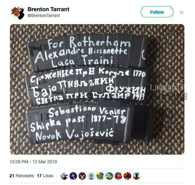 Фото: @brentontarrant