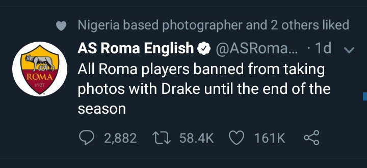 Фото: скриншот Twitter @ASRoma