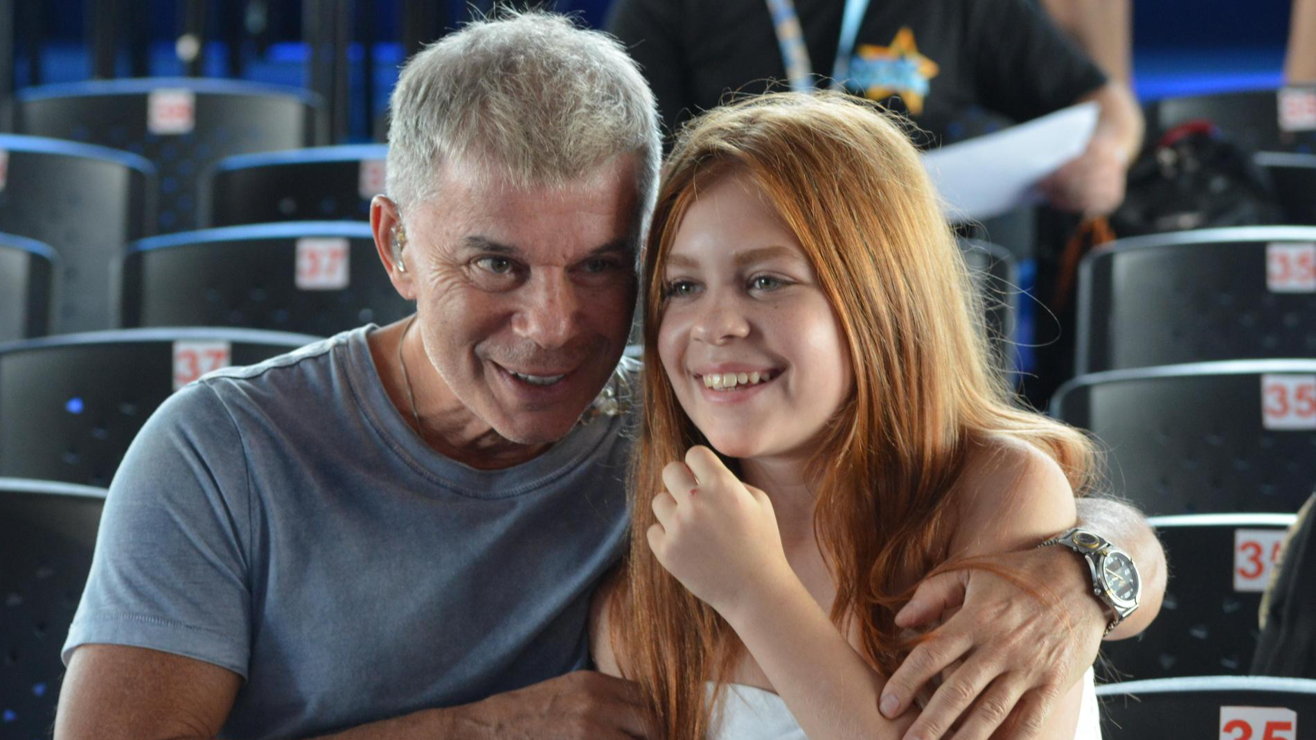 Олег Газманов с дочерью. Фото: Legion-Media
