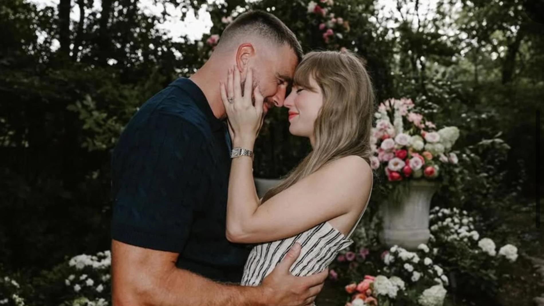 Тейлор Свифт с избранником. Фото: Инстаграм (запрещён в РФ) @taylorswift