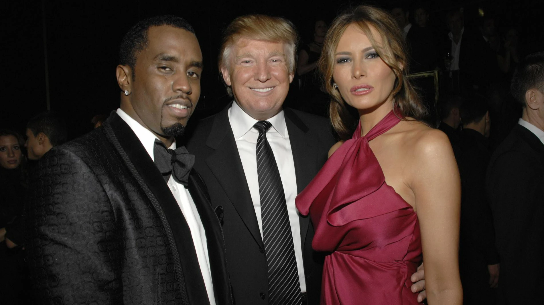 Дональд Трамп, Шон Комбс (P. Diddy) и Мелания Трамп. Фото: Getty Images