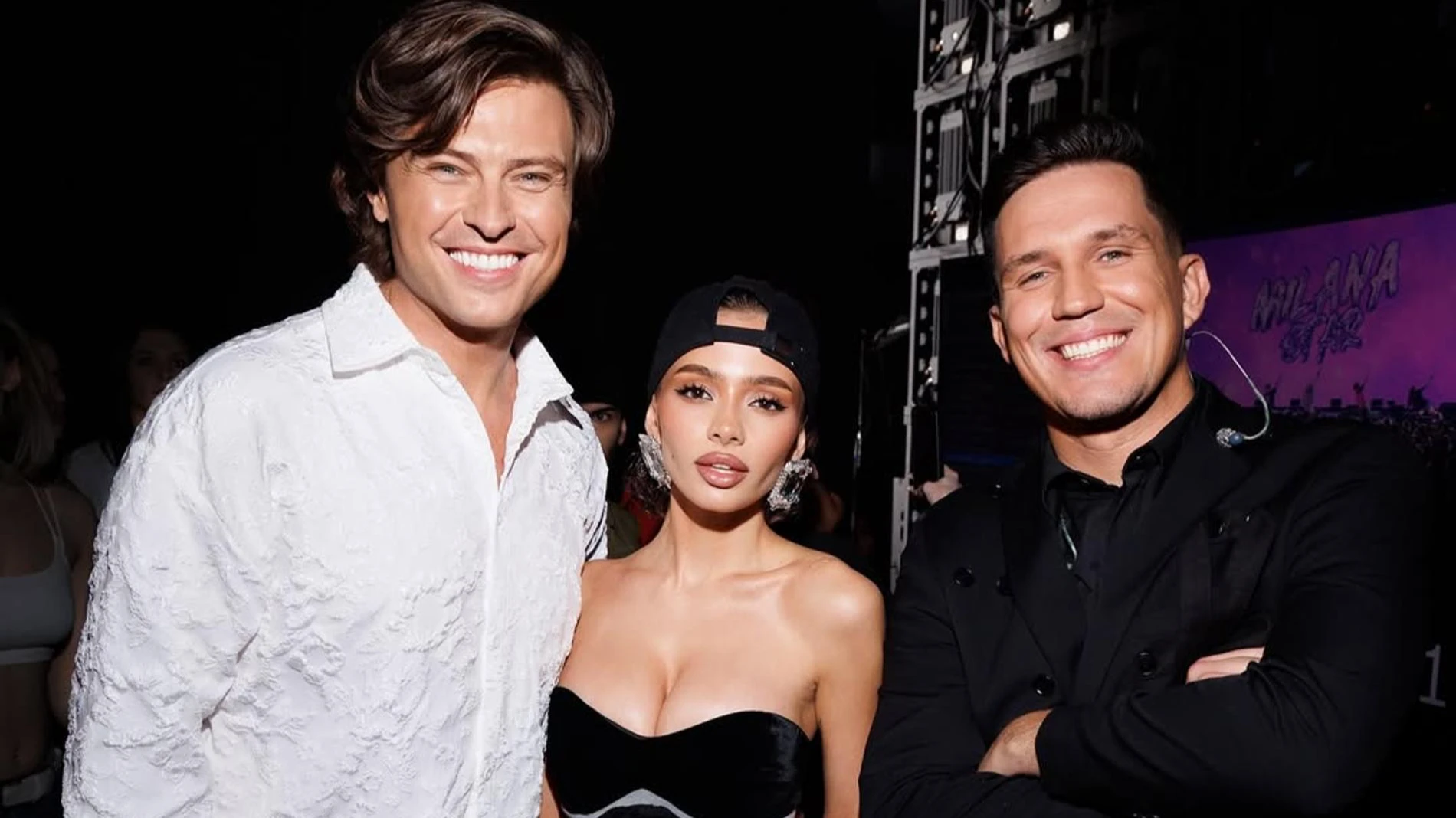 Прохор Шаляпин, Валя Карнавал и Дима Масленников на премии Жара Media Awards. Фото: Инстаграм (запрещён в РФ) @shalyapin_official