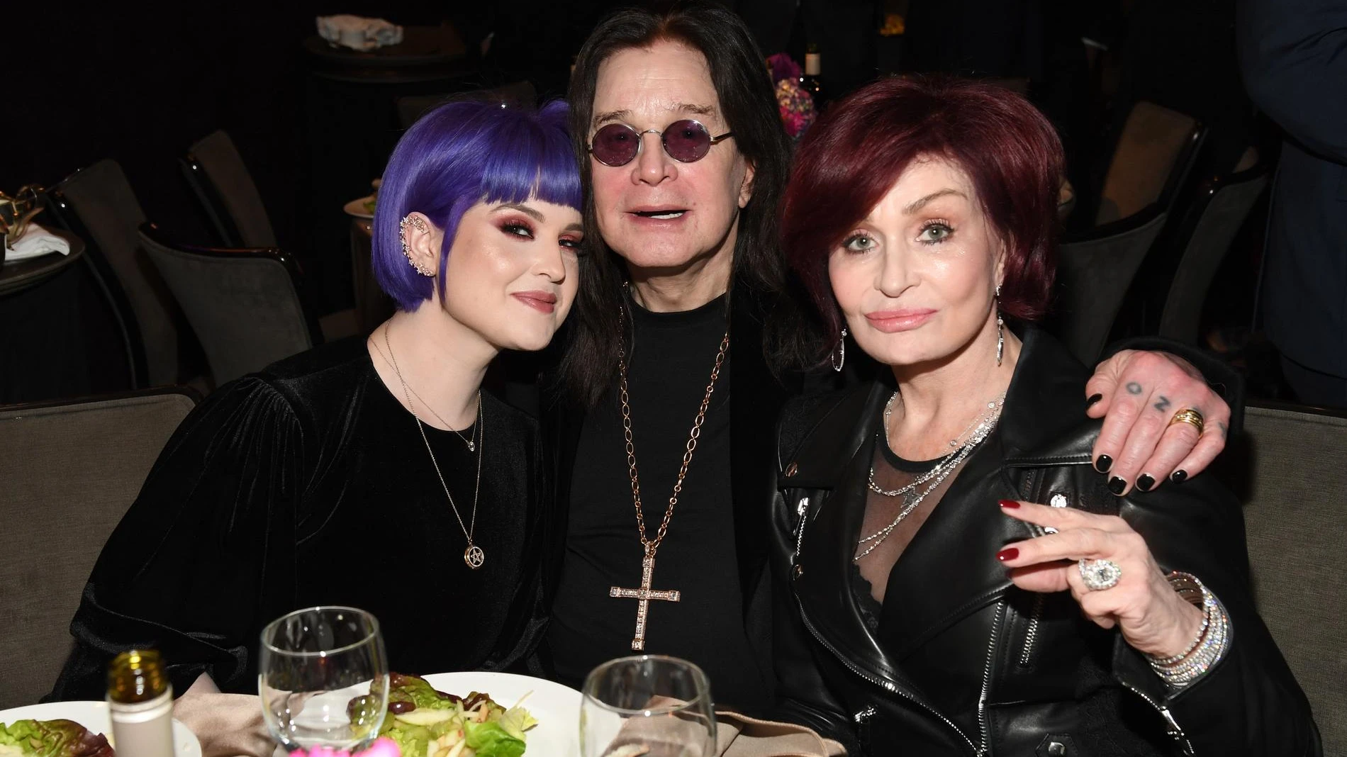 Келли, Оззи и Шэрон Осборн. Фото: Getty Images