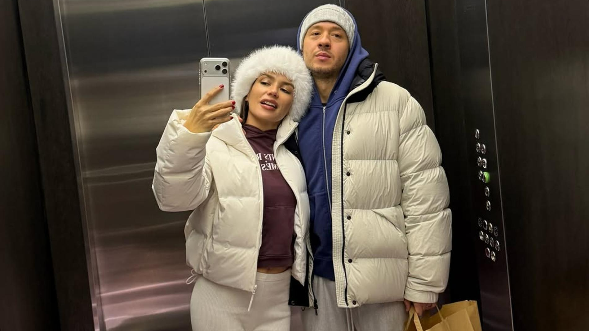 Ольга Серябкина с мужем. Фото: Инстаграм (запрещён в РФ) @seryabkina