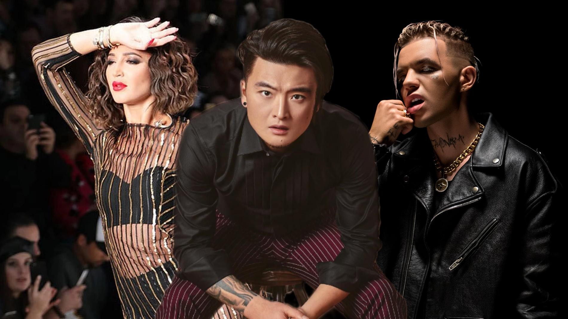 Ольга Бузова, Анатолий Цой и Элджей, коллаж