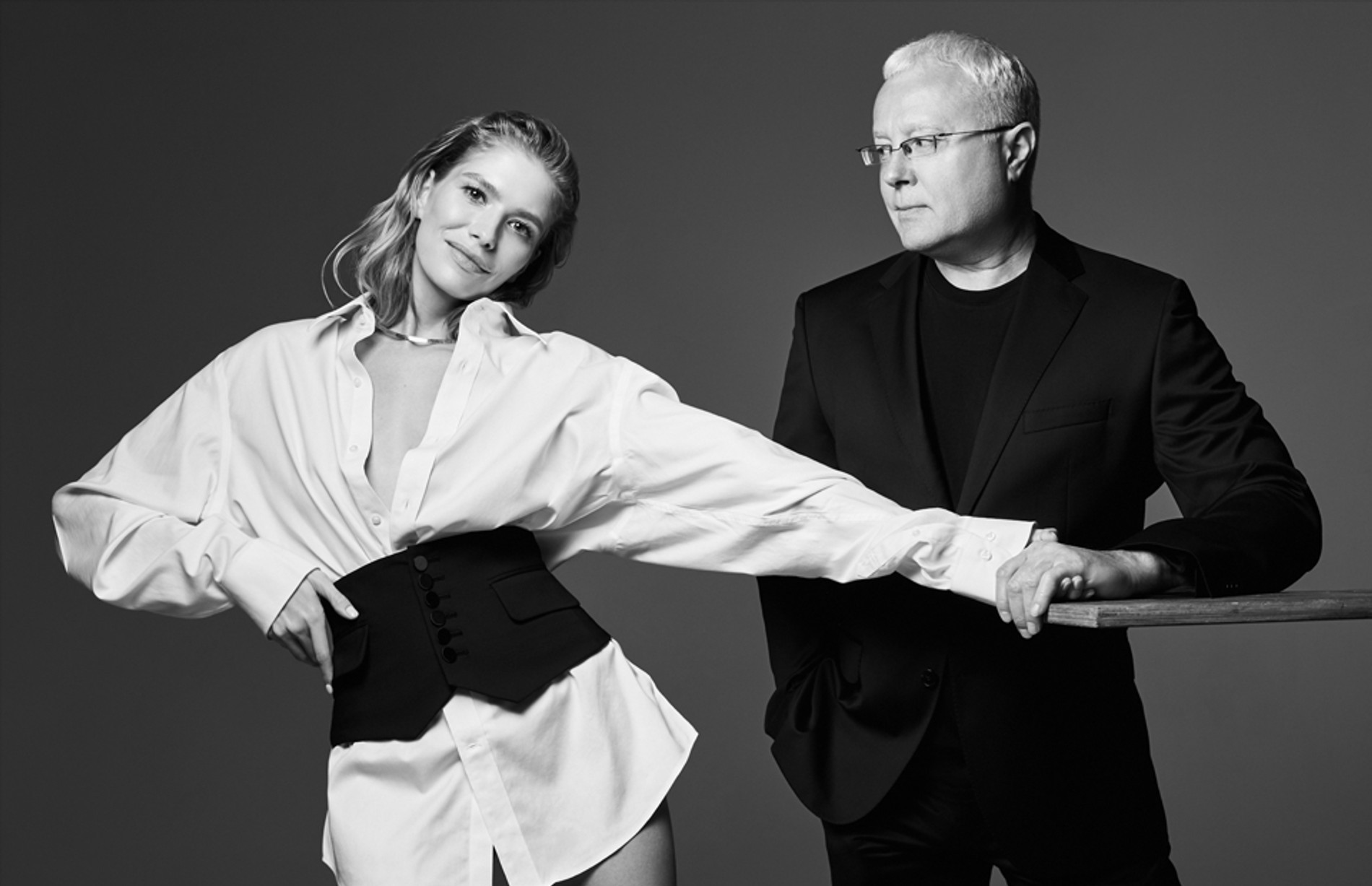 Александр Лебедев с Еленой Перминовой. Фото © РБК