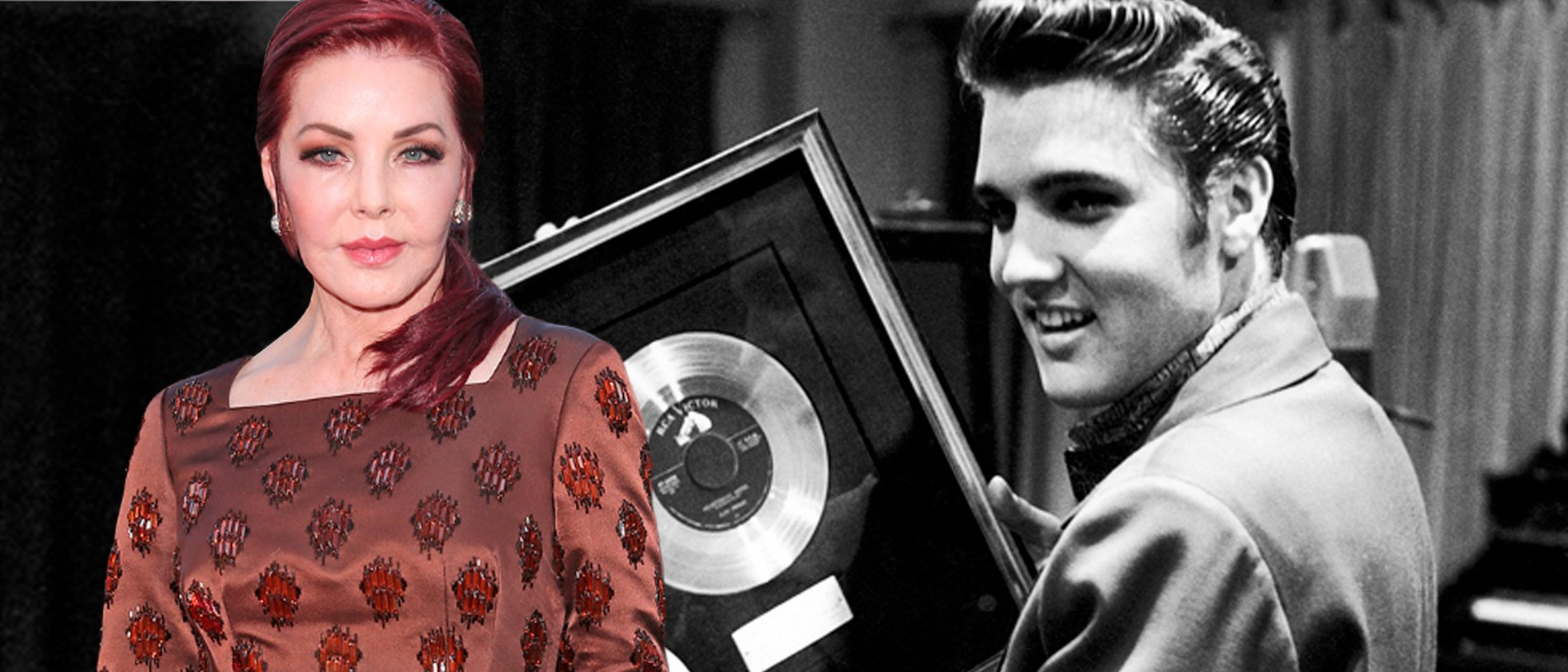 Присцилла и Элвис Пресли
Коллаж Super