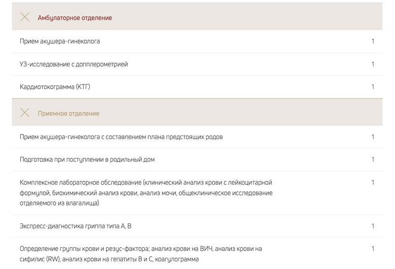 Что входит в стандартный пакет: