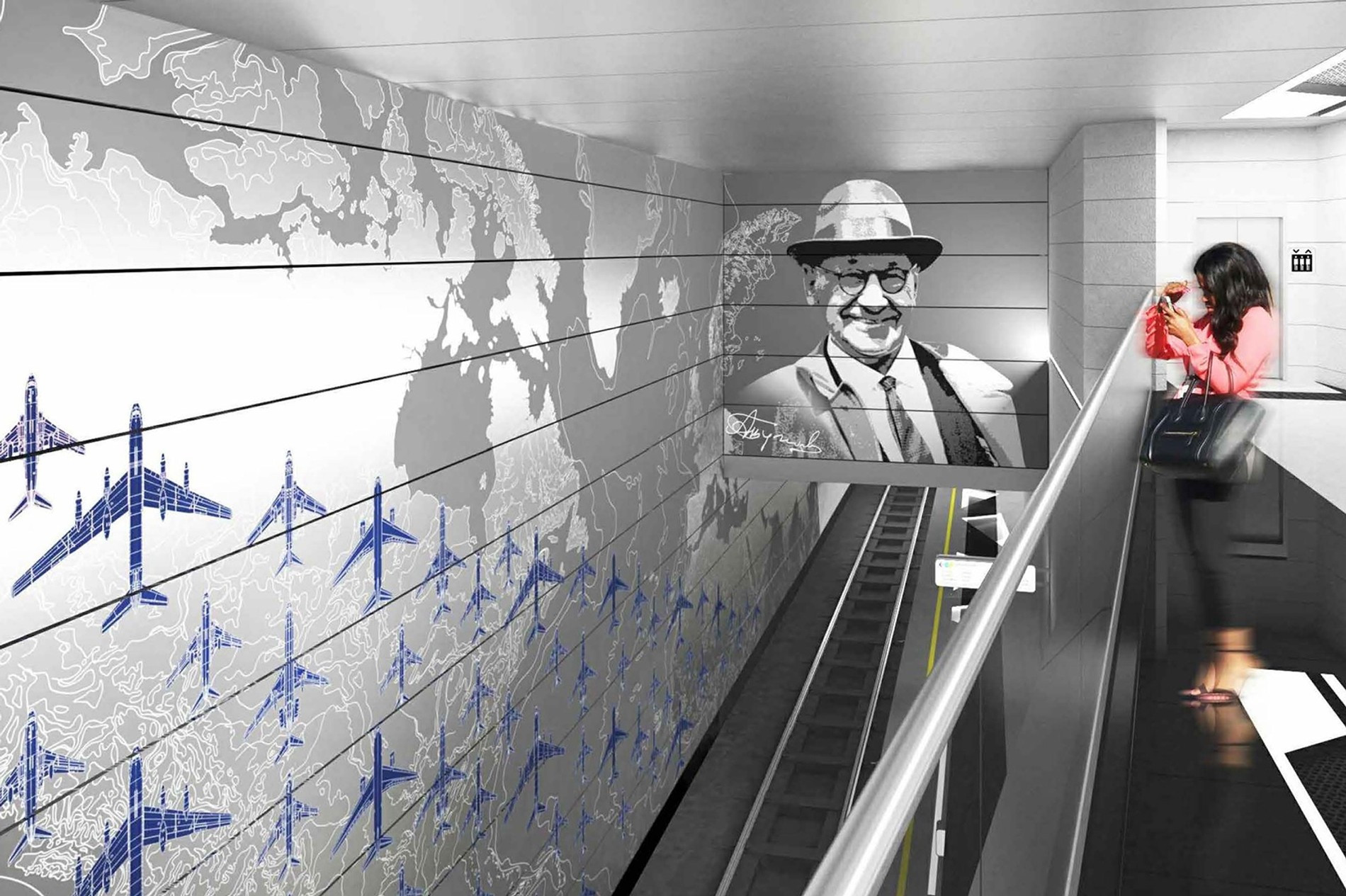 Будущая станция метро во Внукове.
Фото: stroi.mos.ru