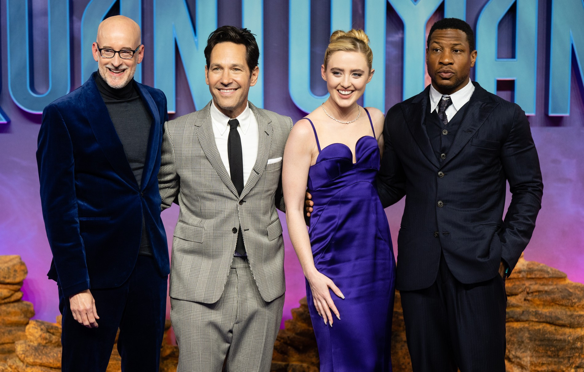 Пейтон Рид, Пол Радд, Кэтрин Ньютон и Джонатан Мейджорс на премьере фильма «Человек-муравей и Оса: Квантомания»
Фото: Getty images