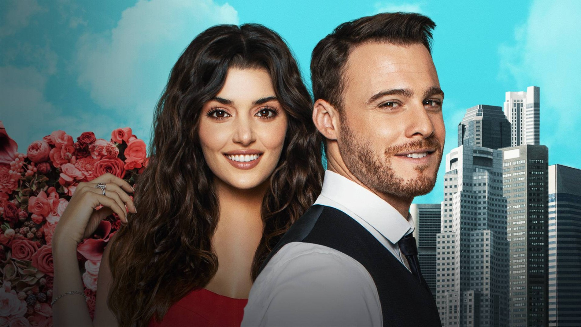 Ханде Эрчел и Керем Бурсин в сериале «Постучись в мою дверь». Фото: Start