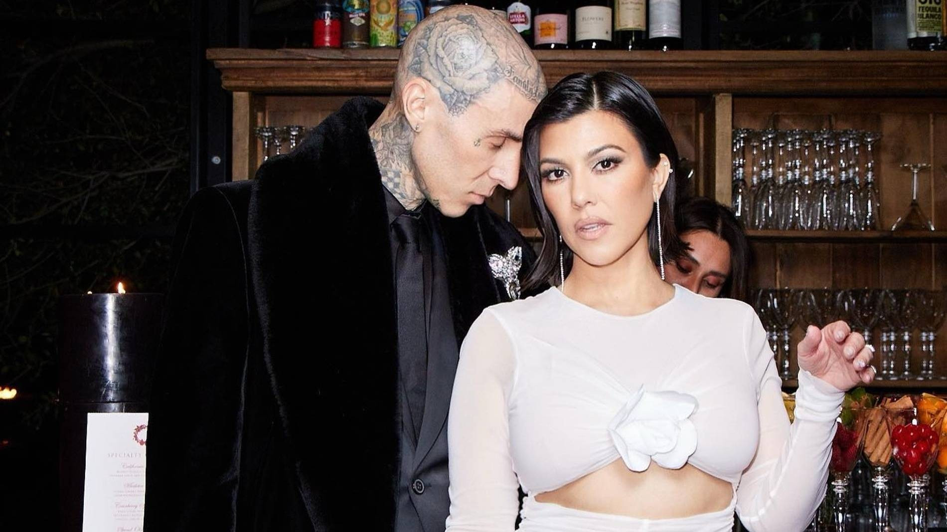 Трэвис Баркер и Кортни Кардашьян. Фото: Инстаграм* @kourtneykardash