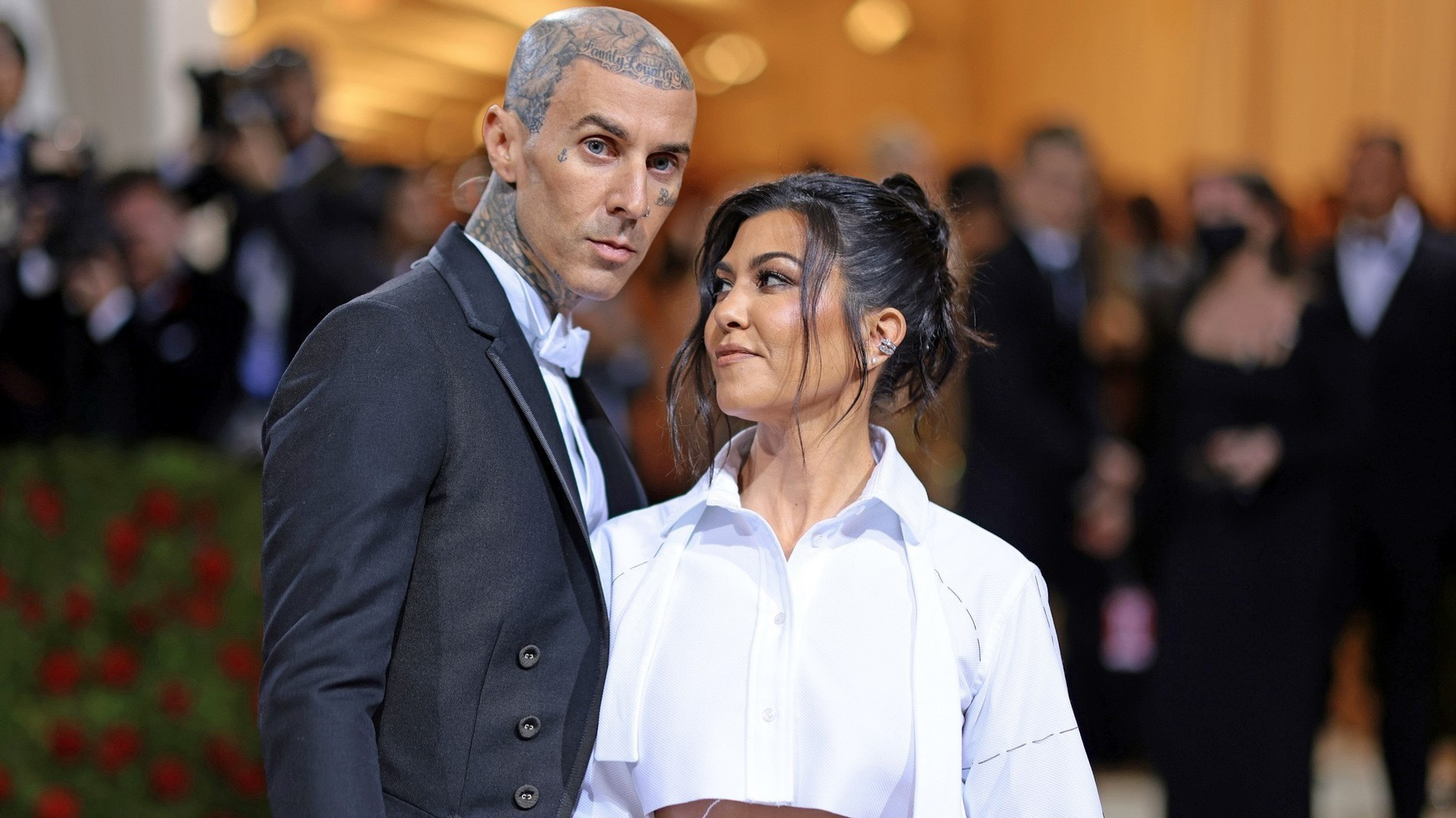 Трэвис Баркер и Кортни Кардашьян. Фото: Getty Images