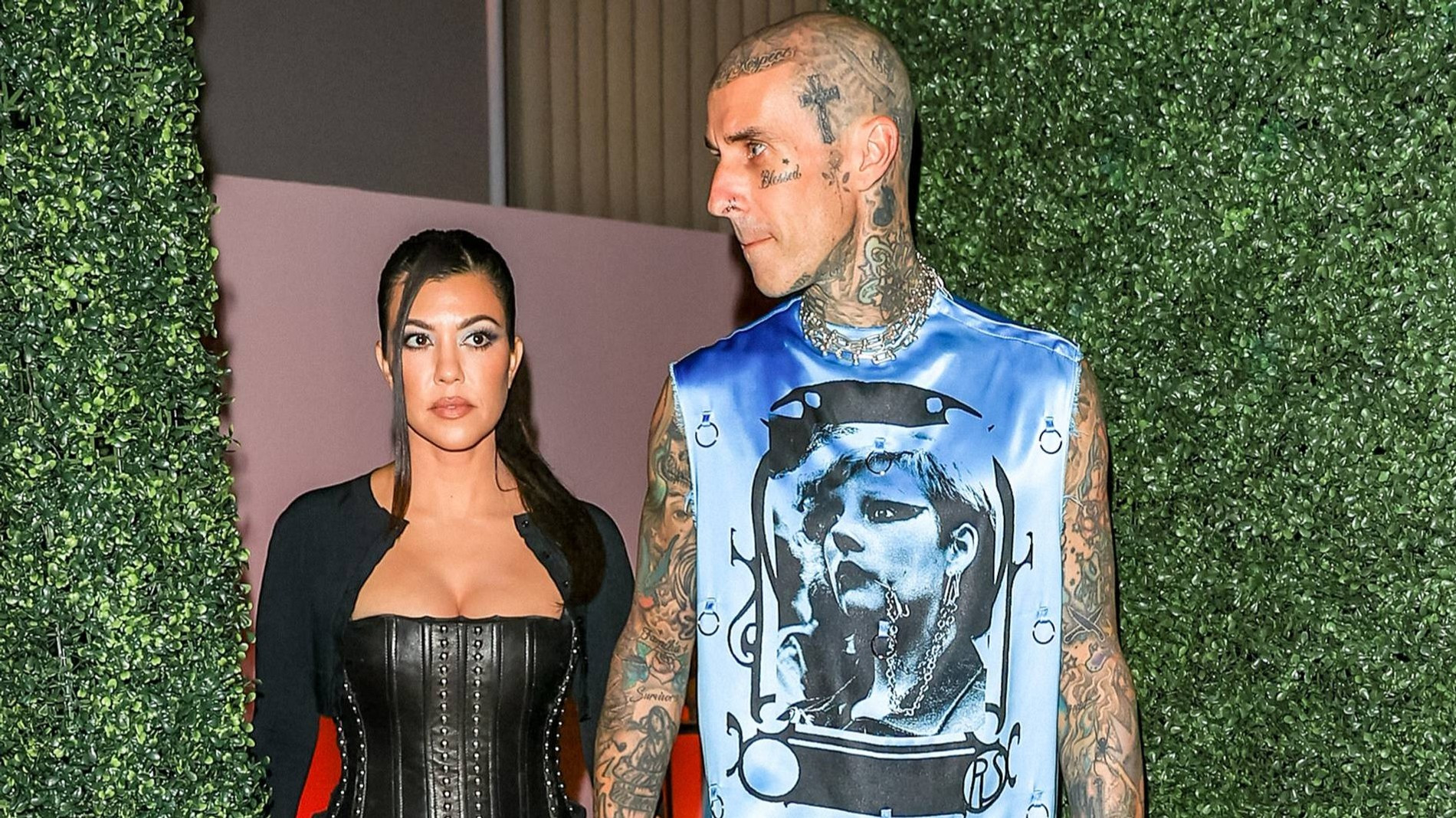 Кортни Кардашьян и Трэвис Баркер. Фото: Getty Images