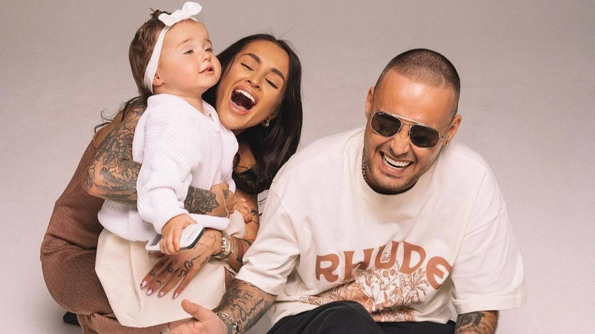 Юлия Королева и Гуф с дочерью Тиной. Фото: Инстаграм* @therealguf
