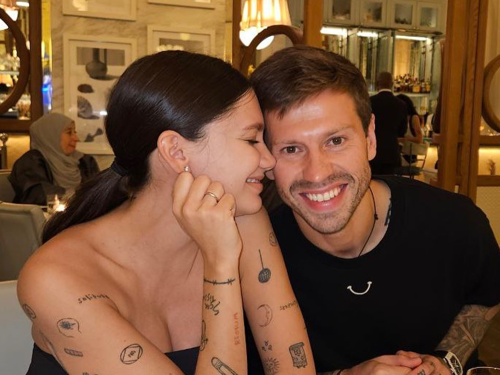 Карина Истомина и Федор Смолов. Фото: Инстаграм* @smolovfedor_10