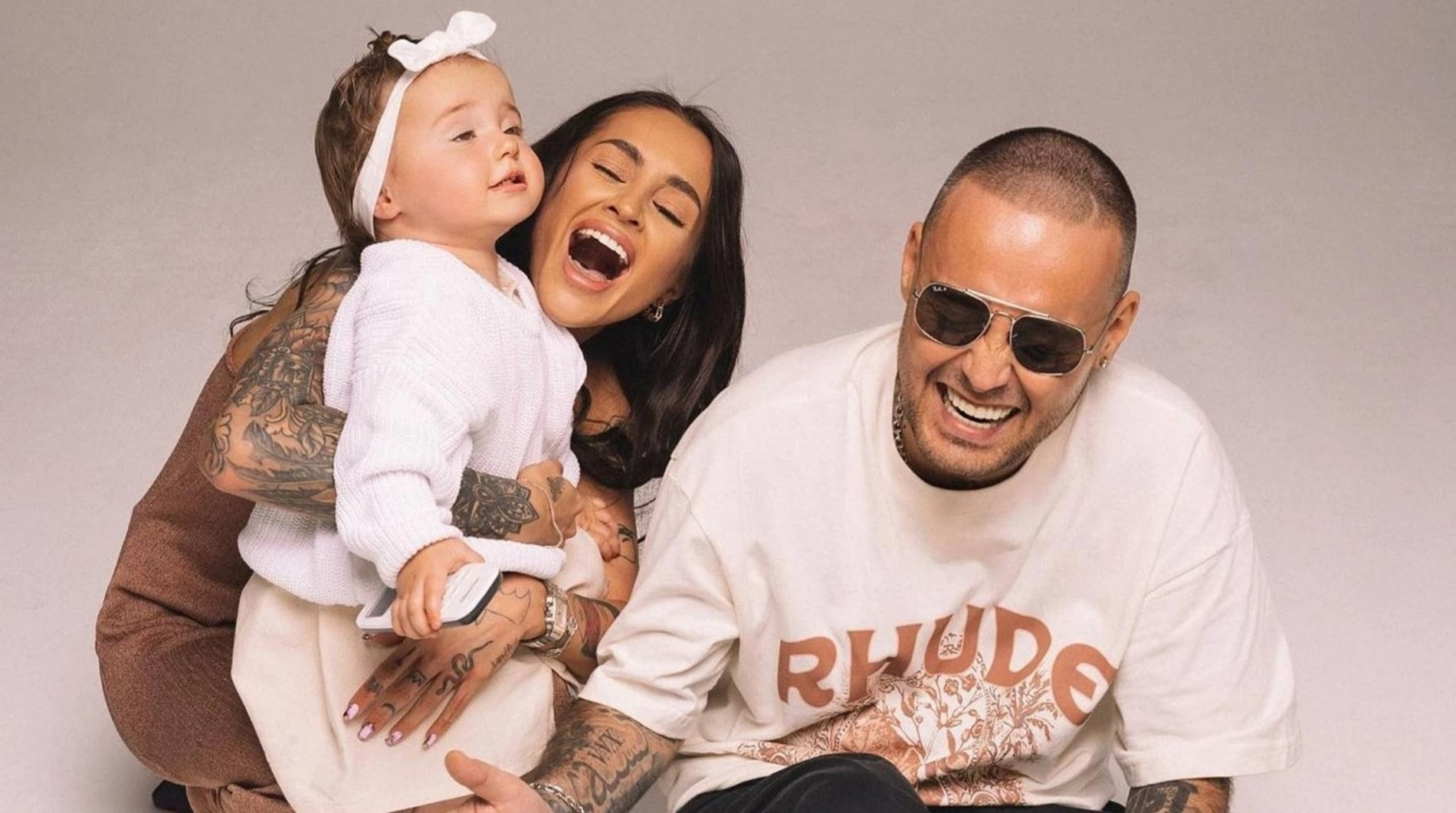 Юлия Королева и Гуф с дочерью Тиной. Фото: Инстаграм* @therealguf