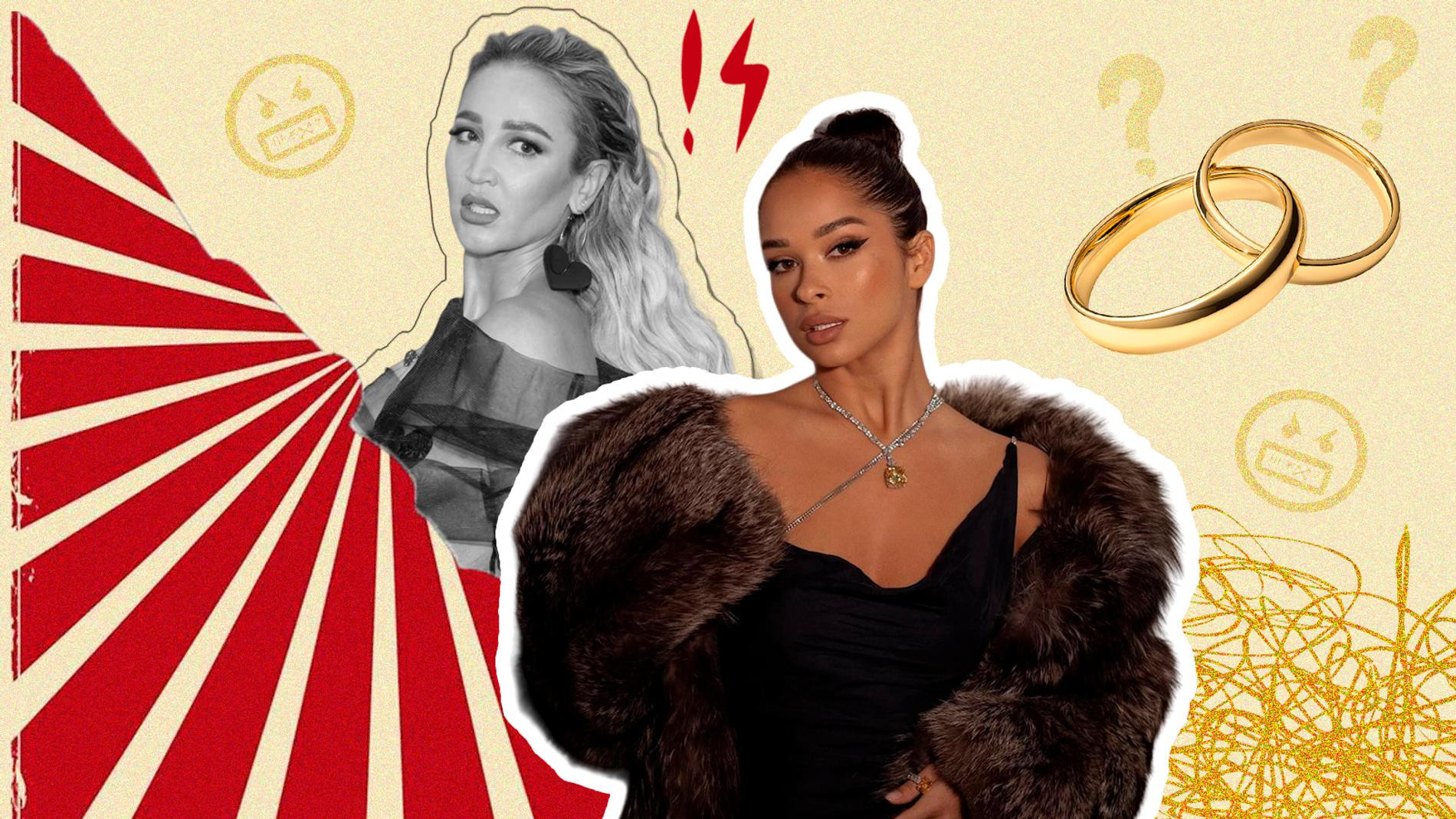 Ольга Бузова и Алина Акилова. Коллаж Super