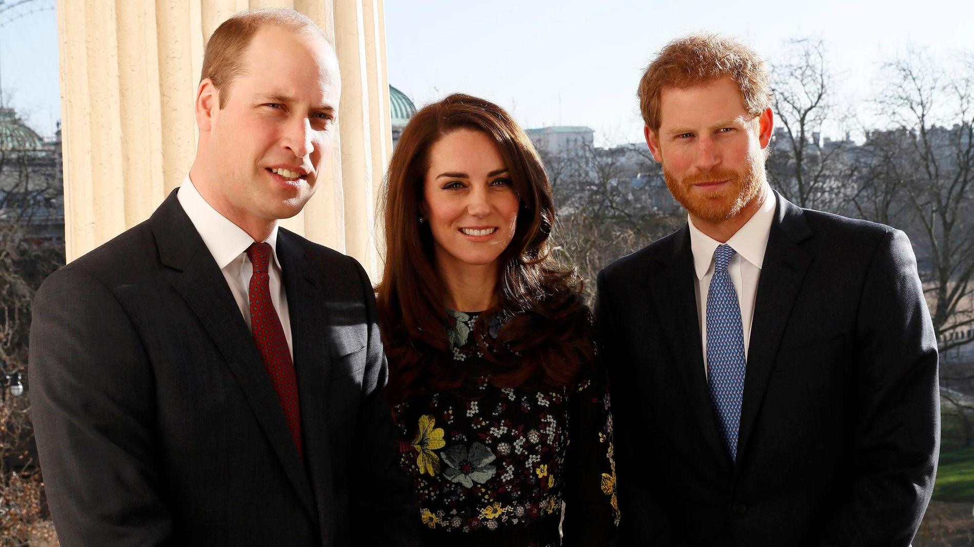 Принцы Уильям и Гарри и Кейт Миддлтон. Фото: Getty Images