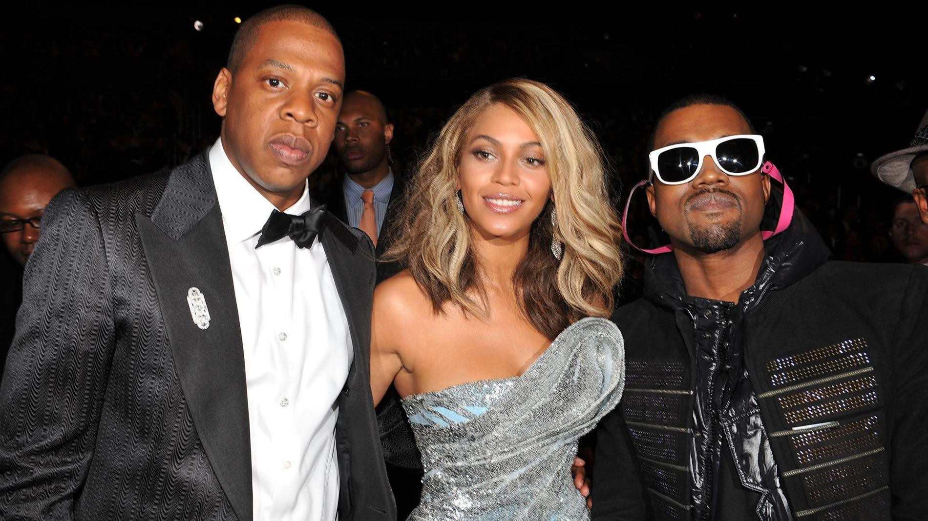 Jay-Z, Бейонсе и Канье Уэст. Фото: Getty Images