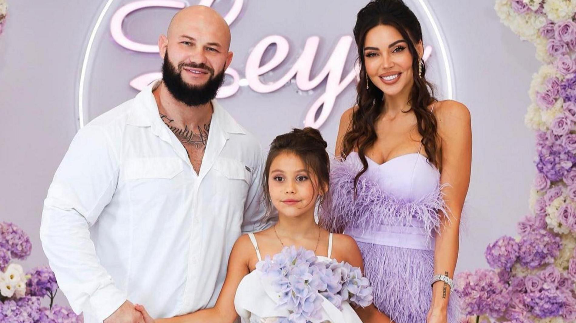 Джиган и Оксана Самойлова с дочерью Леей. Фото: Инстаграм* @samoylovaoxana