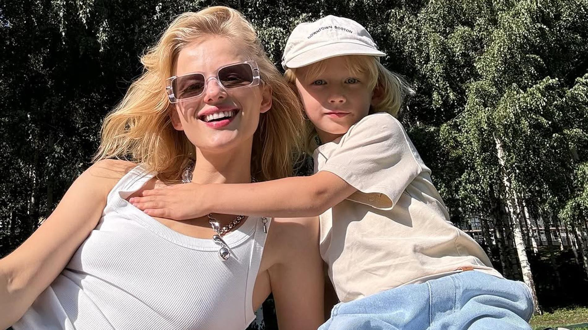 Саша Бортич с сыном. Фото: Инстаграм* @bortich