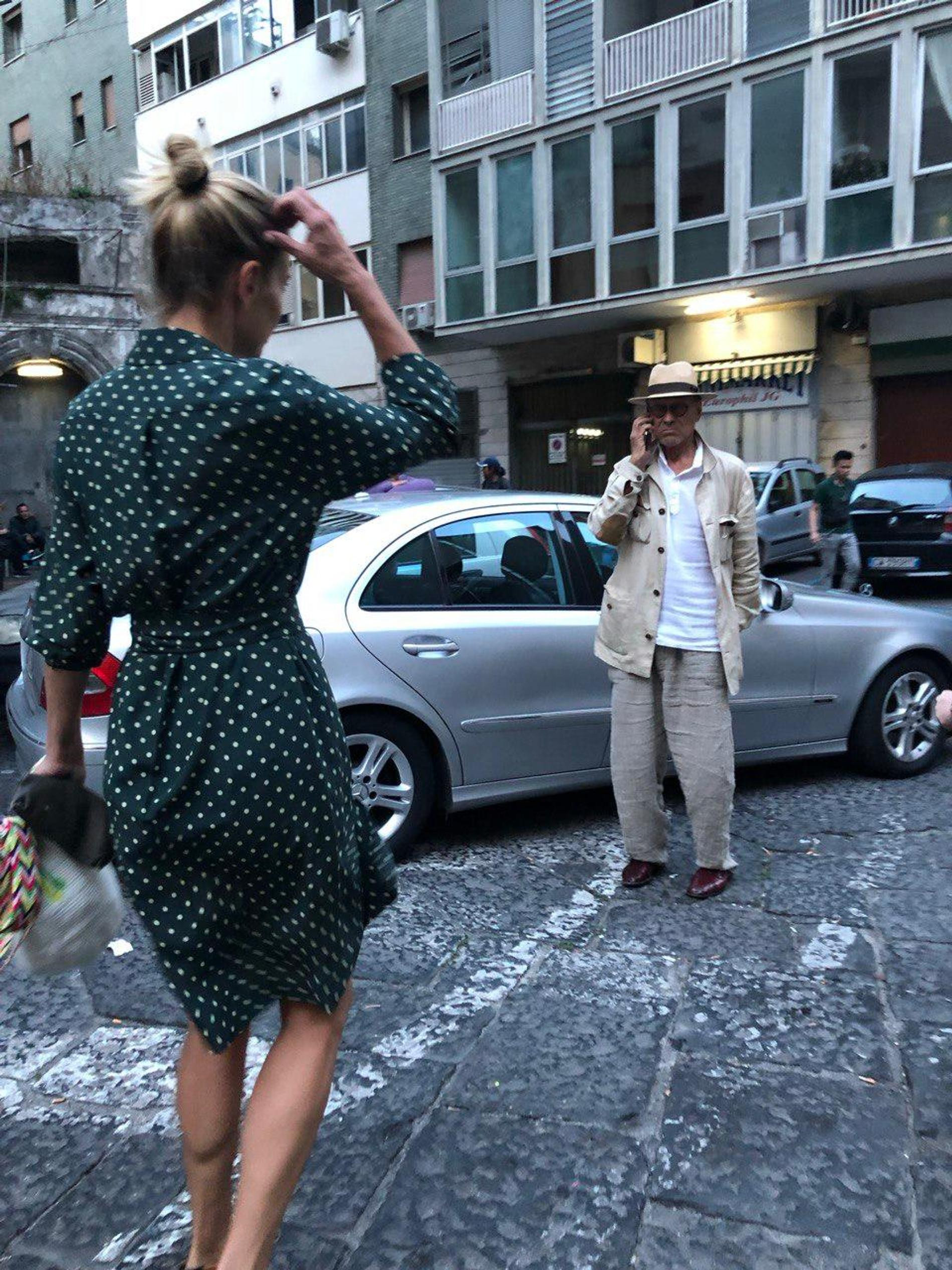 Андрей Кончаловский и Юлия Высоцкая. Фото: Telegram @vysotskayaofficial