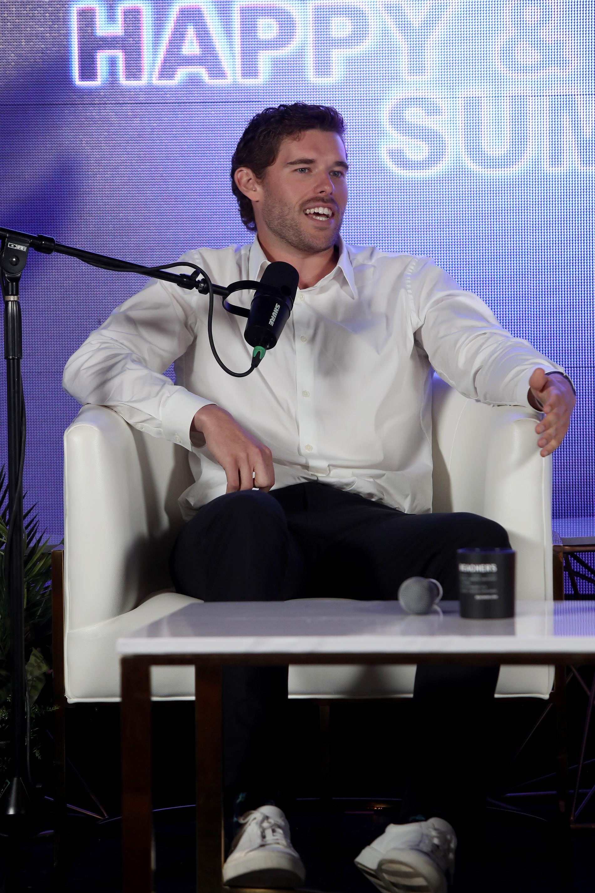 Кристофер Шварцнеггер на саммите Beacher Vitality Happy & Healthy в мае. Фото: Getty Images