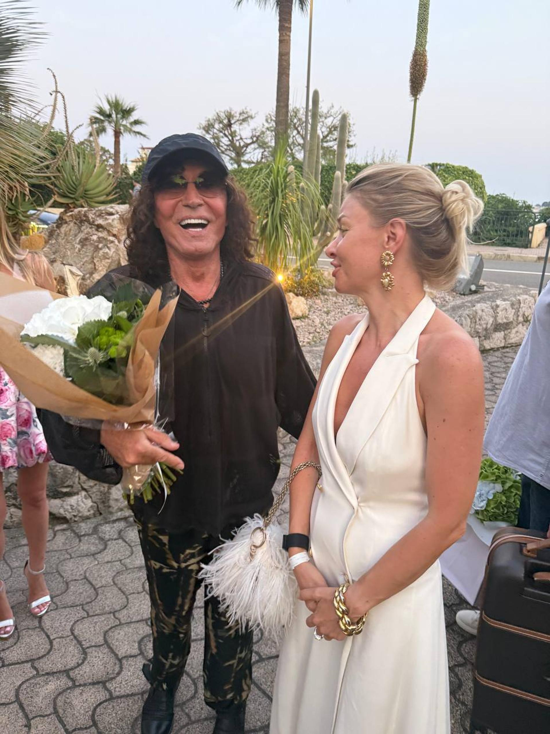 Валерий Леонтьев и Анастасия Мальцева. Фото: телеграм @maltsevastyle