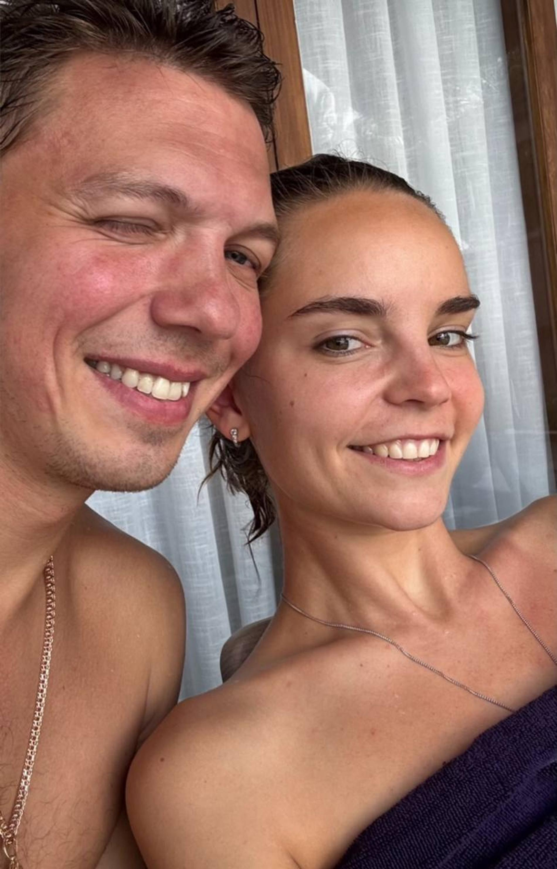 Дина Аверина и Дмитрий Соловьёв. Фото: Инстаграм (запрещён в РФ) @dinaverina98