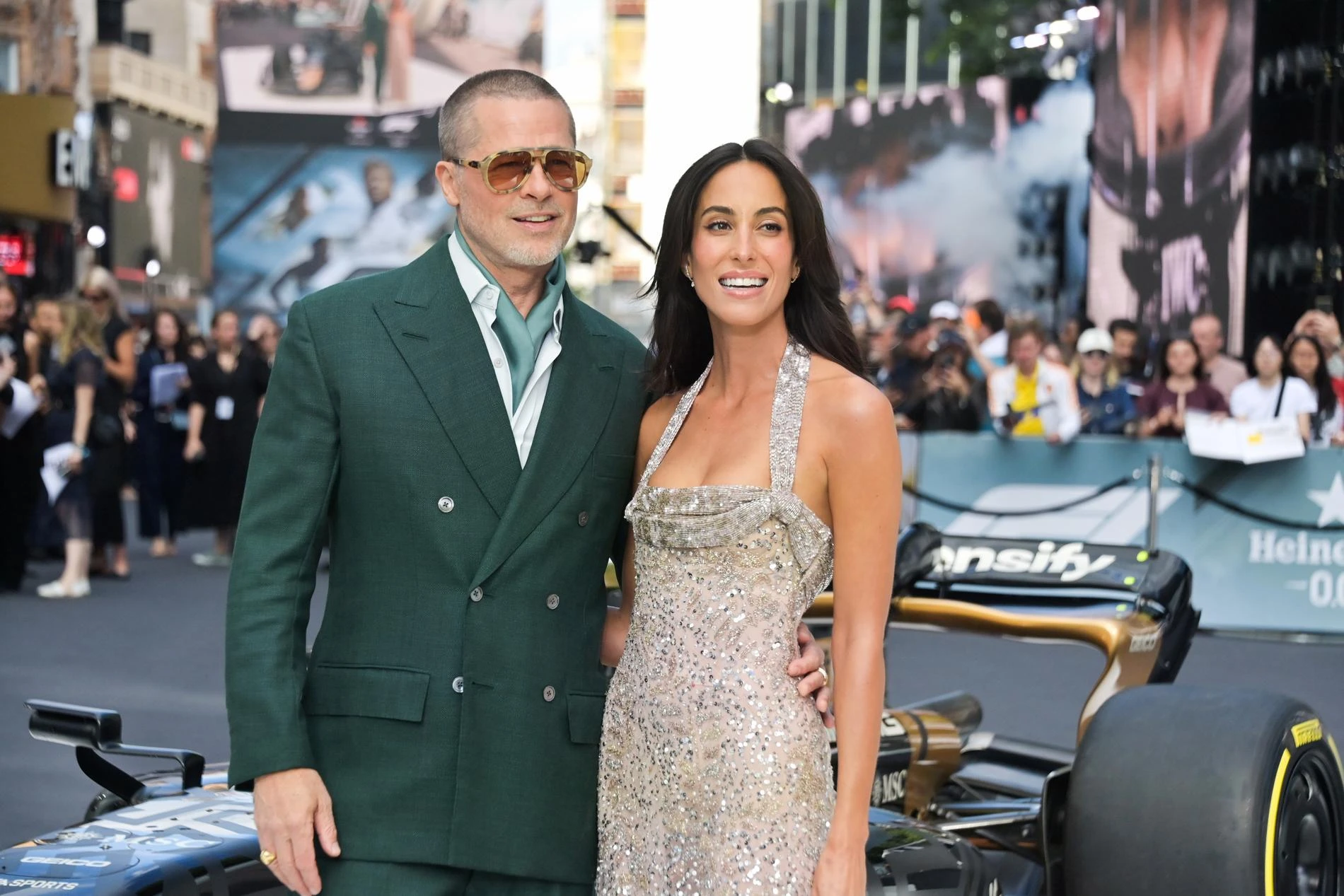 Брэд Питт и Инес де Рамон. Фото: Getty Images 