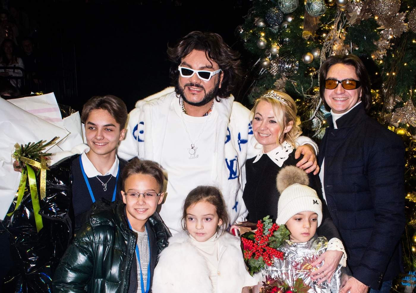 Филипп Киркоров и Яна Рудковская с детьми