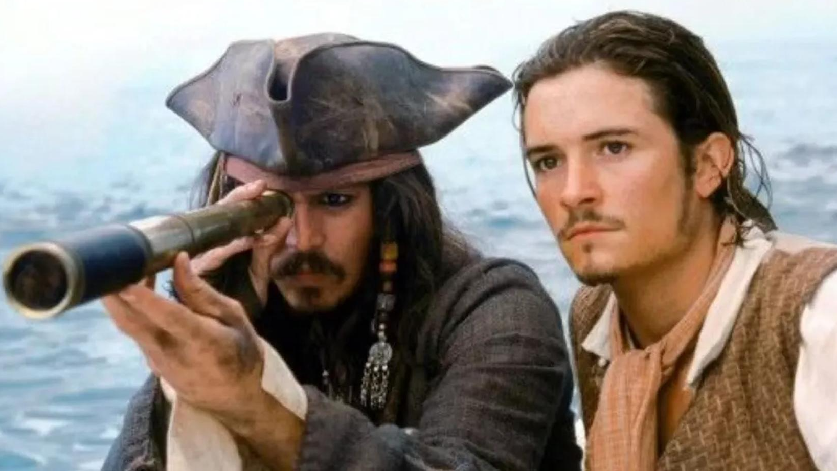 Джонни Депп и Орландо Блум. Скриншот: «Пираты Карибского моря»