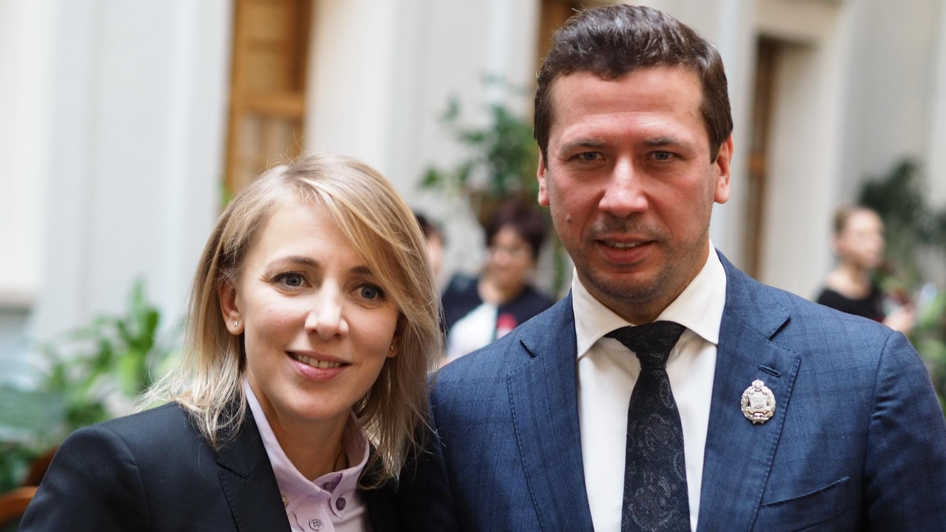 Андрей Мерзликин с женой Анной. Фото: Legion-Media