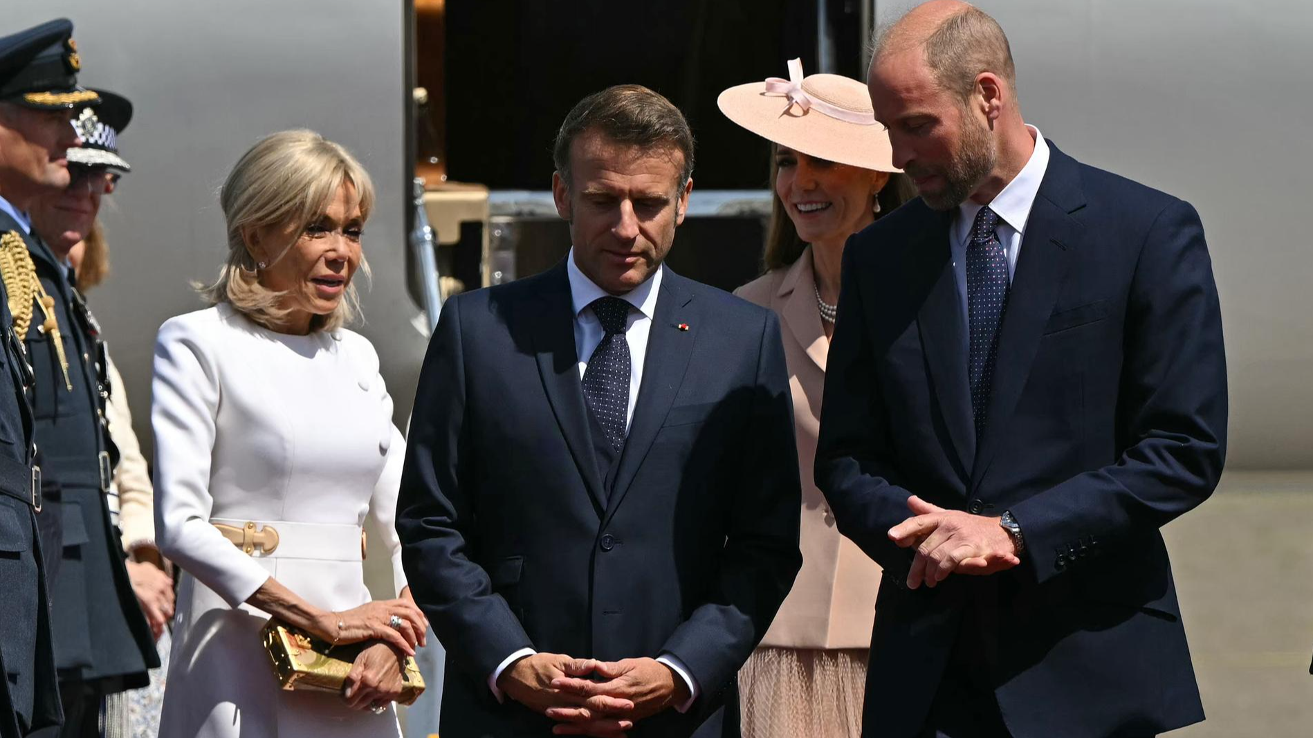 Брижит Макрон, Эмманюэль Макрон, Кейт Миддлтон, принц Уильям. Фото: Getty Images