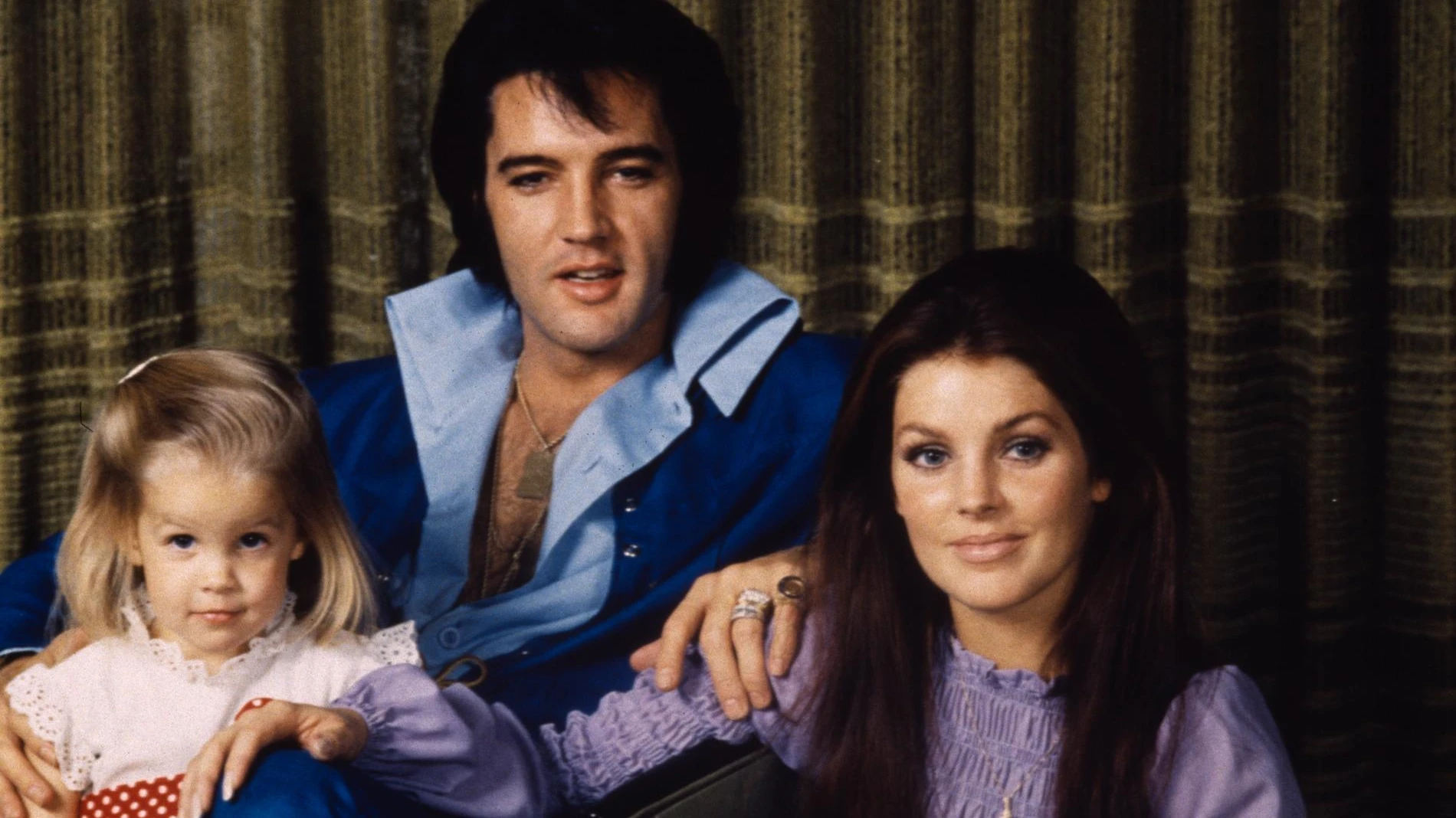 Присцилла и Элвис Пресли с дочерью Лизой Мари. Фото: Getty Images