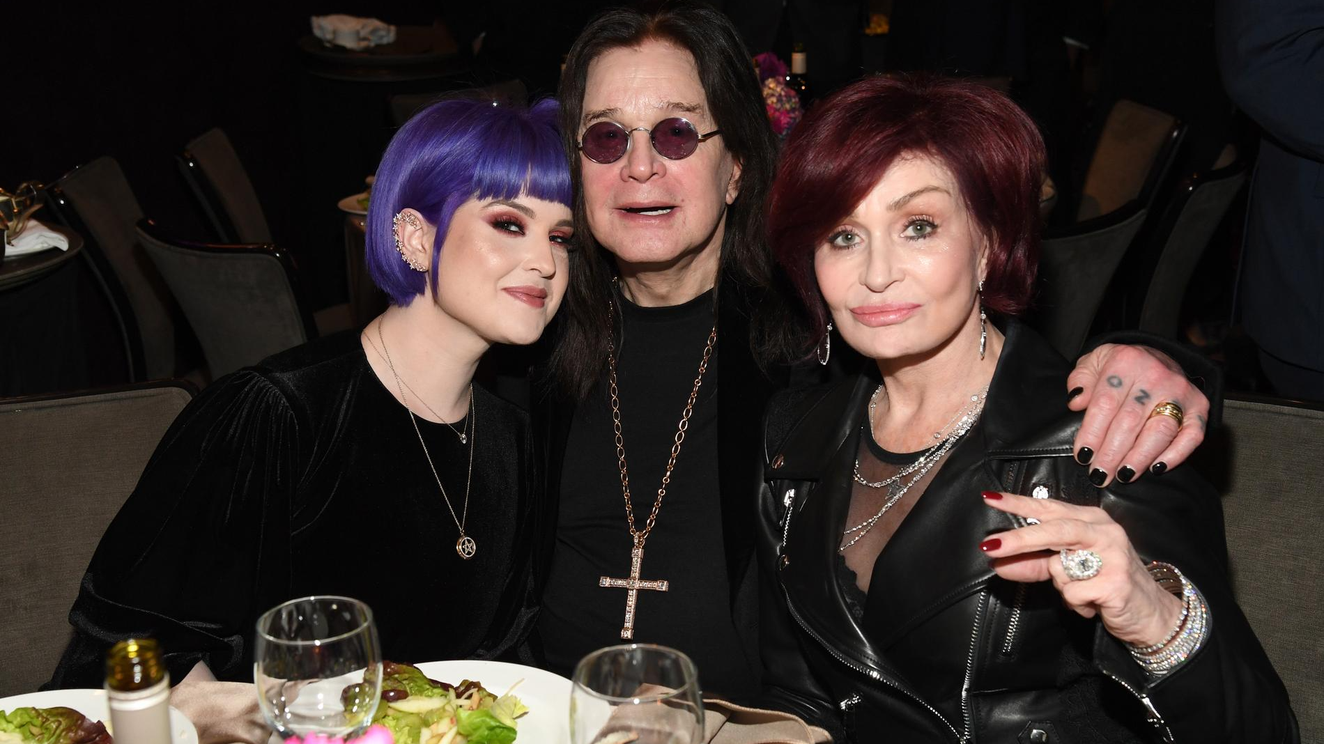 Келли, Оззи и Шэрон Осборн. Фото: Getty Images