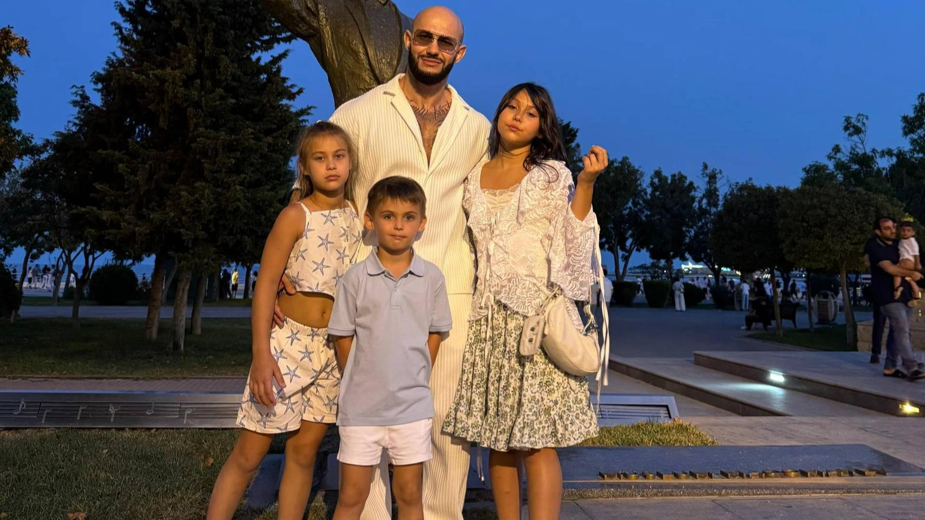 Джиган с детьми. Фото: ТГ-канал @geegunchill