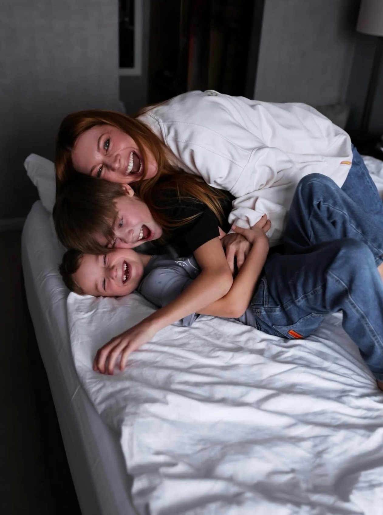 Наталья Подольская с сыновьями. Фото: Соцсети Натальи Подольской