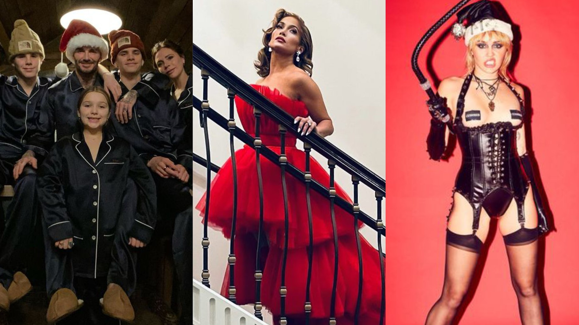 @davidbeckham, @jlo, @mileycyrus