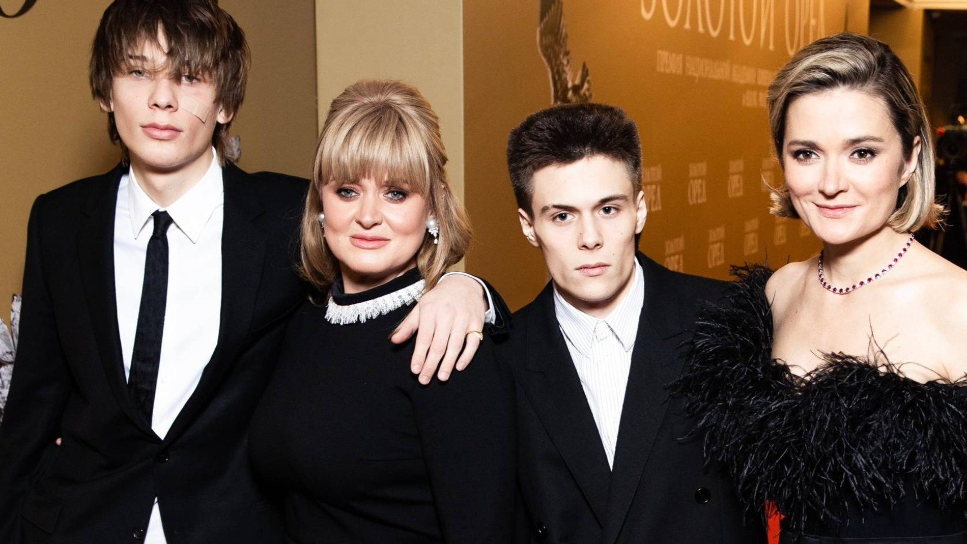 Петр Кончаловский, Анна Михалкова с сыном Андреем, Надежда Михалкова 