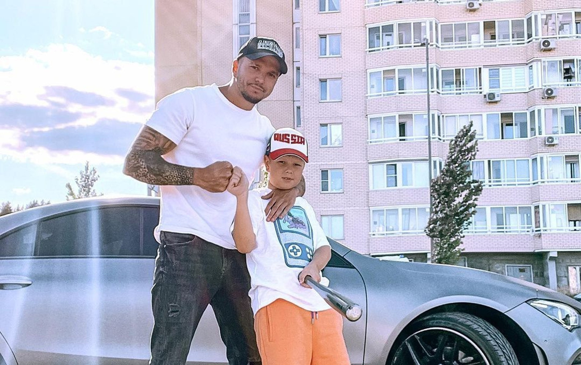 Антон Гусев с сыном