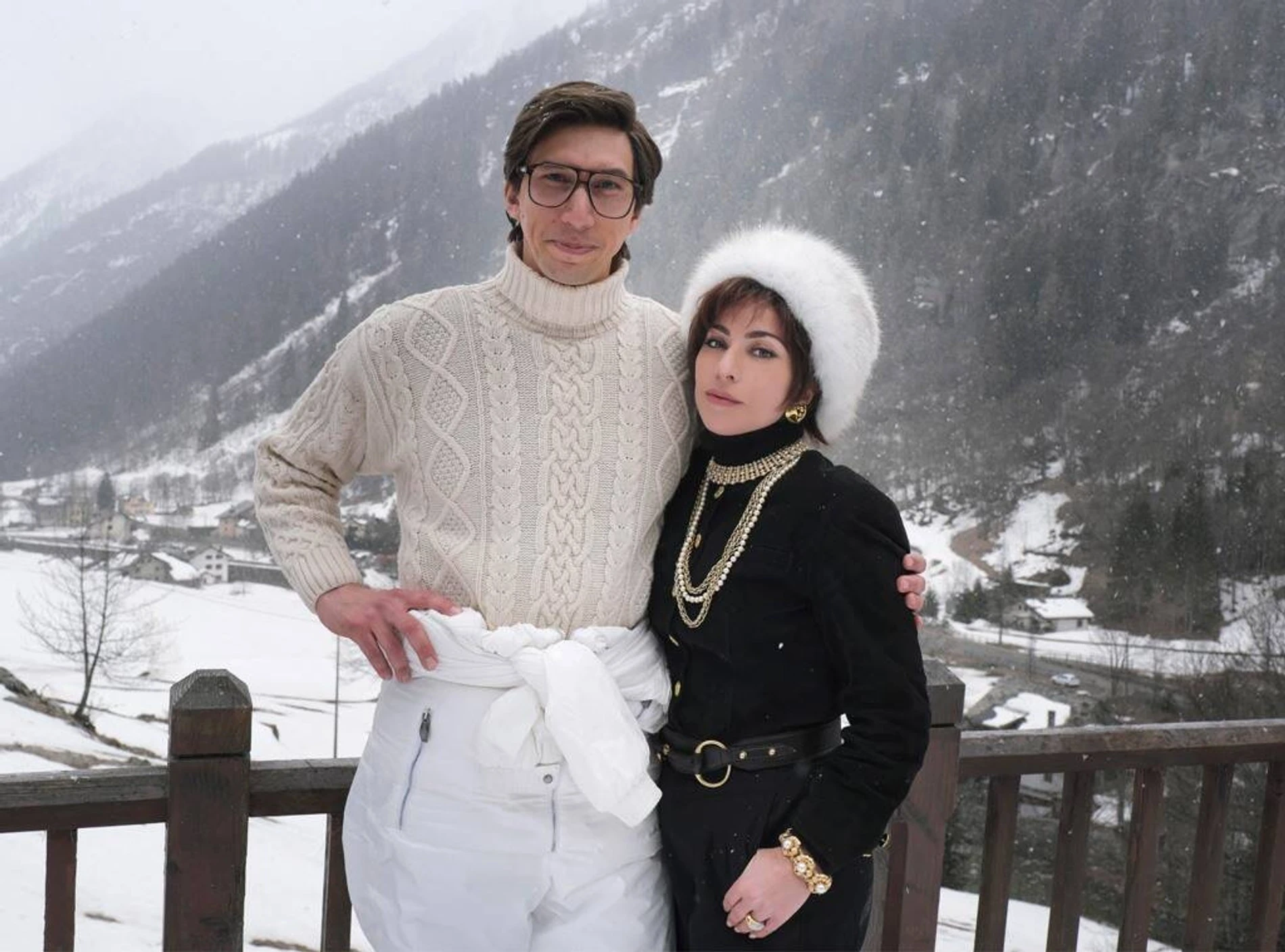 Фото со съемок «Дома Гуччи»