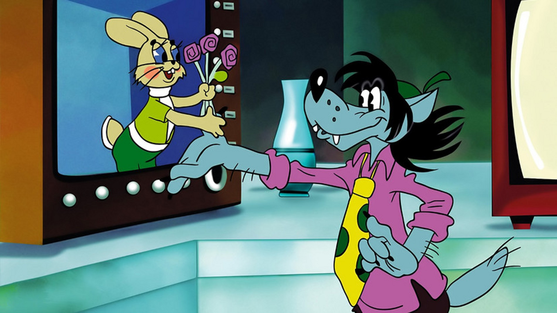 Кадр из мультфильма «Ну, погоди!» (1969–2006)